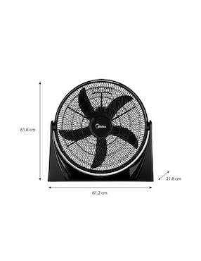 Ventilador de piso Midea 3 velocidades