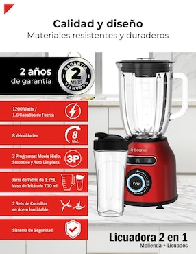 Set licuadora Bogner bsb04 8 velocidades