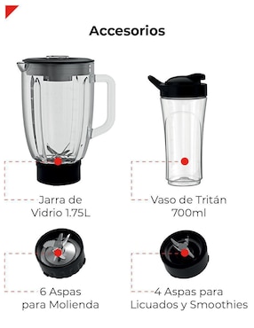 Set licuadora Bogner bsb04 8 velocidades