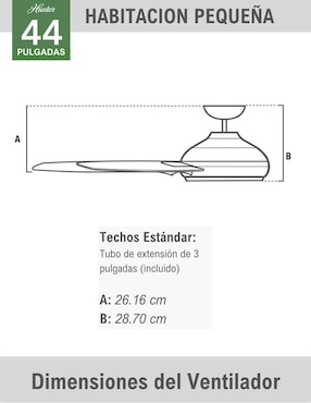 Ventilador de techo Hunter 3 velocidades