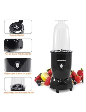 Set licuadora personal Elite Gourmet EPB-1800A 1 velocidad
