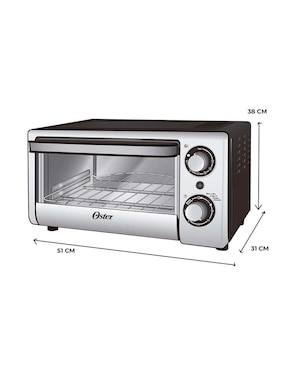 Horno tostador Oster TSSTTV10LTB1MX 10 l