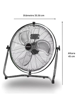 Ventilador de piso Master Force 3 velocidades