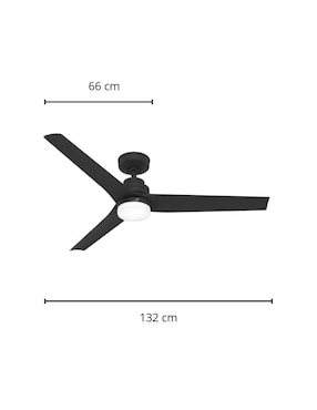 Ventilador de techo Hunter con control remoto 3 velocidades