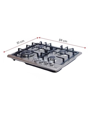 Parrilla Cuory CUO4G05 de acero inoxidable