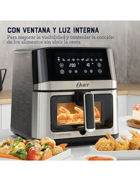 Freidora de aire Oster DiamondForce 7.5 L Ckstaf75Wdssdf