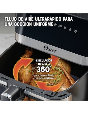 Freidora de aire Oster DiamondForce 7.5 L Ckstaf75Wdssdf