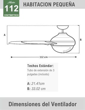 Ventilador de techo Hunter 3 velocidades