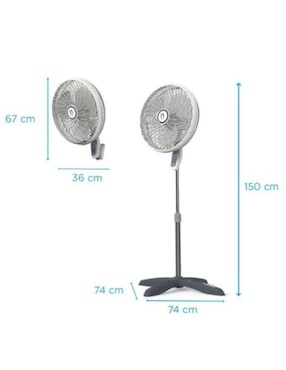 Ventilador de pedestal Navia 3 velocidades