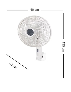 Ventilador de pared Taurus con control remoto 2 velocidades