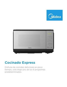 Horno de microondas convencional Midea modelo MMDF07S2MB 0.7 pies cúbicos
