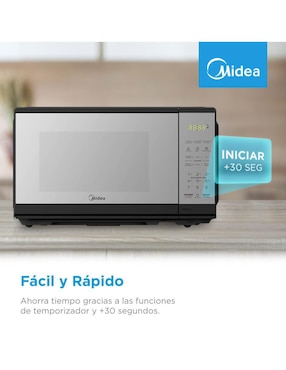 Horno de microondas convencional Midea modelo MMDF07S2MB 0.7 pies cúbicos