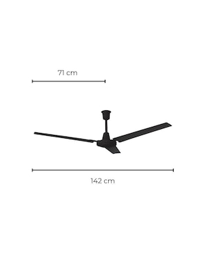 Set de ventilador de techo Coolfan con control remoto 3 velocidades