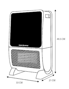 Calefactor portátil eléctrico Heat Wave de 127 V