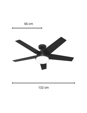 Ventilador de techo Hunter con control remoto 3 velocidades