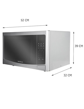 Horno de microondas convencional Winia modelo KOS-1N3MSSA 1.1 pies cúbicos