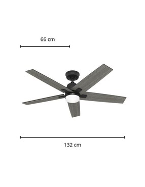 Ventilador de techo Hunter con control remoto 3 velocidades