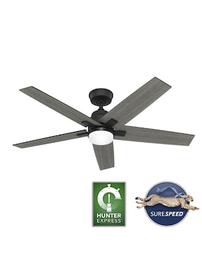 Ventilador de techo Hunter con control remoto 3 velocidades