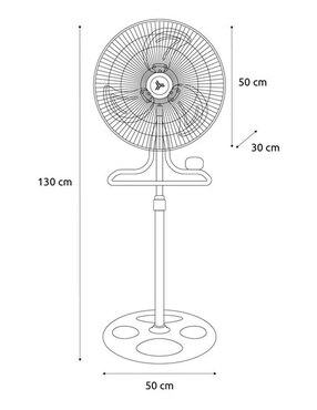 Ventilador 3 en 1 Masterfan con control remoto 3 velocidades