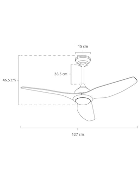 Ventilador de techo Masterfan con control remoto 6 velocidades