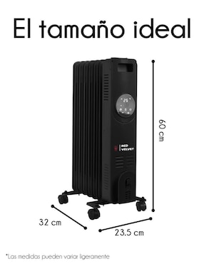 Calefactor portátil eléctrico Red Velvet de 110 V