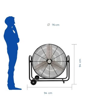 Ventilador de piso Narvik 3 velocidades