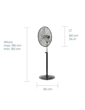 Ventilador de pedestal Narvik 3 velocidades
