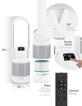 Calefactor torre cerámico eléctrico Esquimal de 127 V