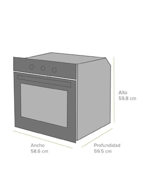 Horno convección Avera HEL127 67 l