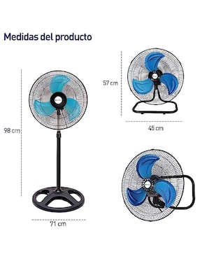 Ventilador 3 en 1 Bluelander 3 velocidades