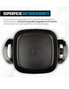 Sartén eléctrico con tapa Wünd de aluminio