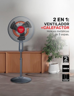 Ventilador 2 en 1 Taurus con control remoto 3 velocidades