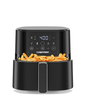 Freidora de aire Chefman 5.7 L Rj38-6T-Black-Ds-Mx