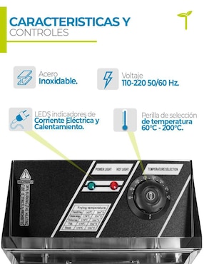 Freidora de aceite con compartimento doble Onof 12 L Do-Fryer
