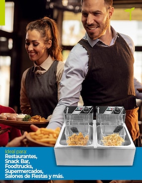 Freidora de aceite con compartimento doble Onof 12 L Do-Fryer