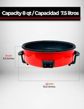 Sartén eléctrico con tapa Bogner de aluminio 4 piezas