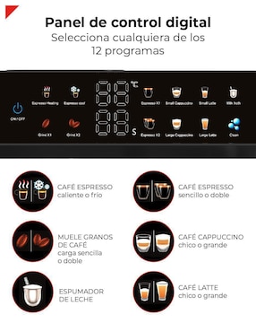 Cafetera con molino Bogner BDCM10