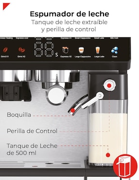 Cafetera con molino Bogner BDCM10