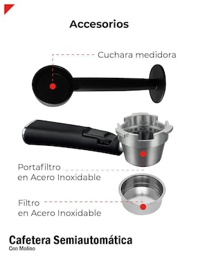 Cafetera con molino Bogner BDCM10