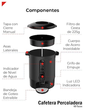 Percoladora Bogner 60 tazas