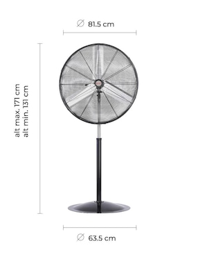 Ventilador de pedestal Mytek 3 velocidades