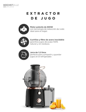 Extractor de jugo Kochstelle E-appliance 800 W