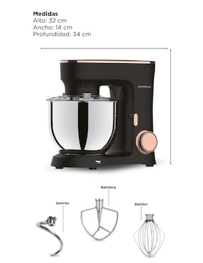 Batidora de pedestal Kochstelle 7 velocidades Br2502 E-appliance