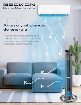 Ventilador de torre Beckon con control remoto 6 velocidades