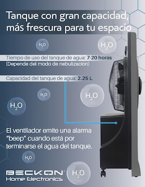 Ventilador de torre Beckon con control remoto 3 velocidades