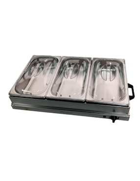 Bufetera de acero inoxidable Sorbull Eléctrica 3 compartimentos