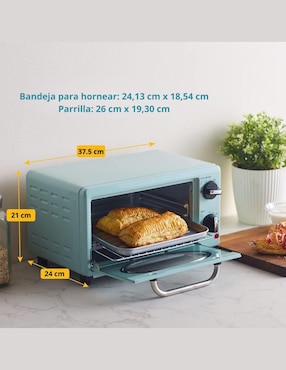 Horno eléctrico eElite Gourmet Eto147m Americana Collection 9 L