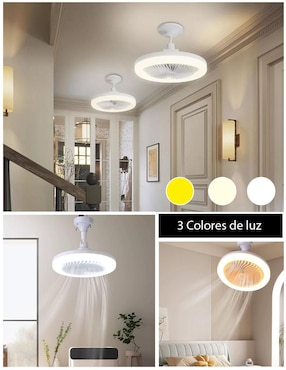 Set ventilador de techo Dosyu Technology con control remoto 3 velocidades