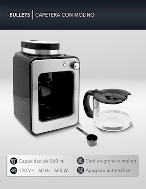 Cafetera con molino Rca RC-CAF4