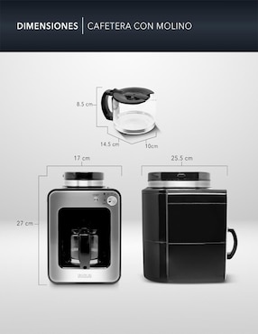 Cafetera con molino Rca RC-CAF4
